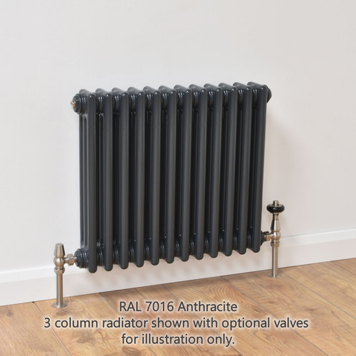 NF3-A-H-LS00 - Infinity Anthracite 3 Column Radiator 34 Sections H350mm X W1588mm