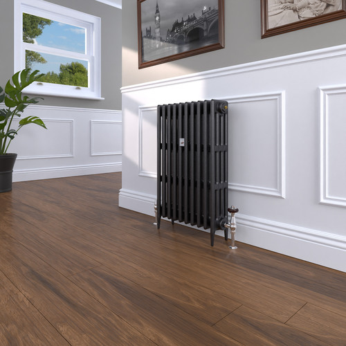 CI-RC760-10-MET-NAT-CAST-LS00 - Richmond 4 Column Victorian Cast Iron Radiator H760mm x W889mm CI-RC760-10-MET-NAT-CAST-LS00 - Richmond 4 Column Victorian Cast Iron Radiator H760mm x W889mm