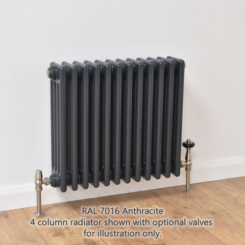 NF4-A-H-LS00 - Infinity Anthracite 4 Column Radiator 13 Sections H350mm X W622mm