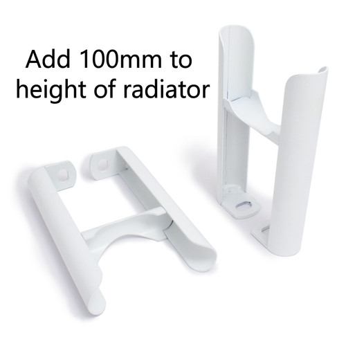 TS3-SF - Trade Essentials White 4 Column Slip-On Feet 20+ Sections (Even No. Sections) (4 Feet)