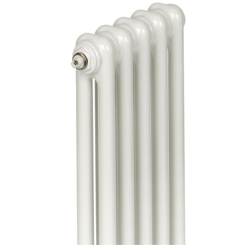 TE2-1800-W - Trade Essentials White 2 Column Vertical Radiator H1800 x W530