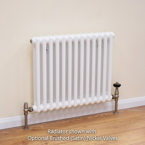 TE2-W-600-LS00 - Trade Essentials White 2 Column Radiator H600 x W622