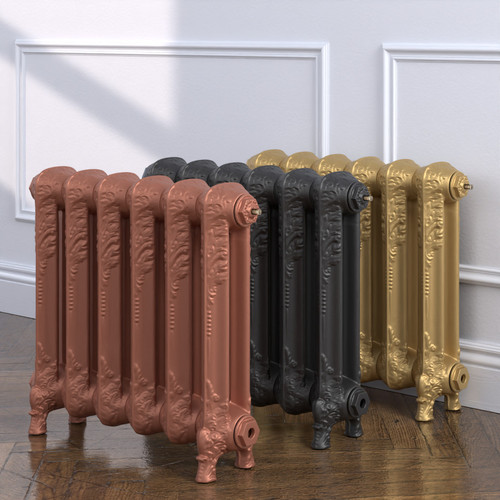 CI-WN-540-MET-COPPER-NAT-CAST-MET-GOLD-02-ALT00 - Winchester 2 Column Cast Iron Radiator H540mm x W2728mm