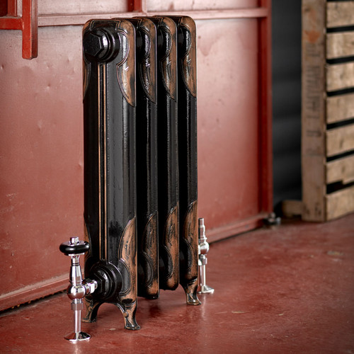 AR-RN649-1-LS00 - Arroll Art Deco 1 Column Cast Iron Radiator H649mm x W2329mm