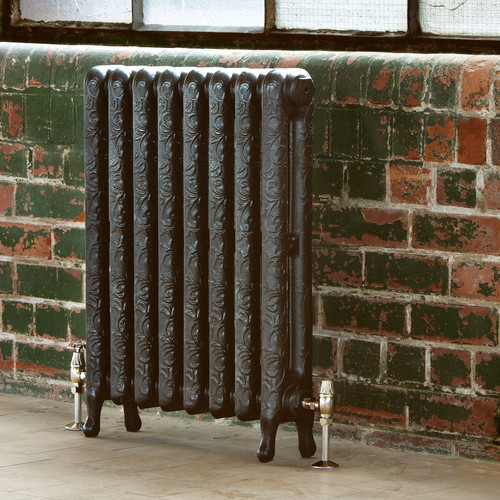 AR-RA750F-2-LS00 - Arroll Art Nouveau 2 Column Cast Iron Radiator H754mm X W2770mm