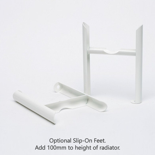 NF-SF-W - Classic White 2 Column Slip-On Feet 24-40 Sections (3 Feet)