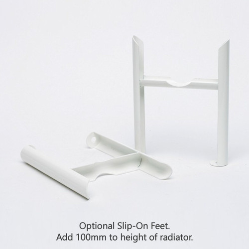 Classic White 2 Column Slip-On Feet 4-23 Sections (2 Feet)