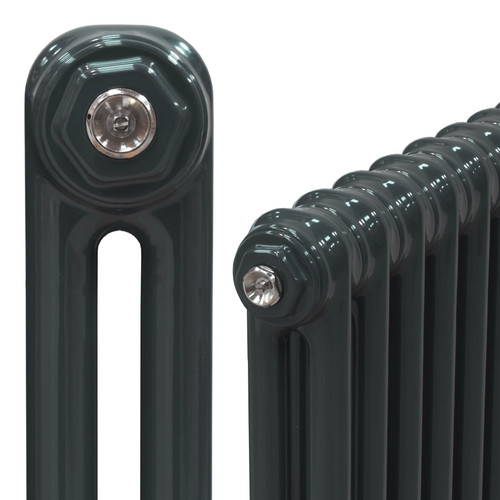 Classic Anthracite 2 Column Radiator H1500 X W214