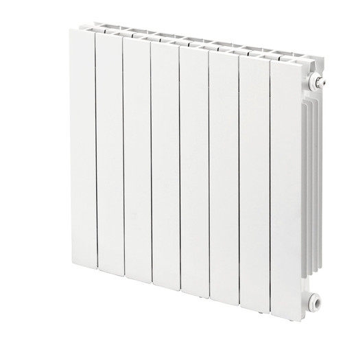 Trade Essentials Aluminium Designer White Horizontal Radiator H690mm X W420mm