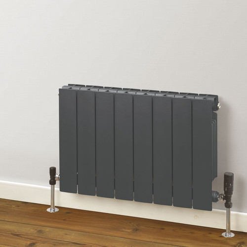 Trade Essentials Aluminium Double Panel Volcanic Radiator H407mm X W660mm