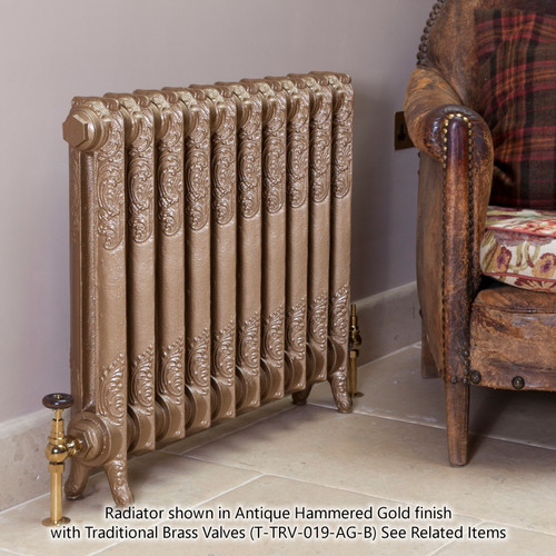 CA-R1660-LS00 - Carron Rococo 1 Column Cast Iron Radiator H660mm x W2059mm