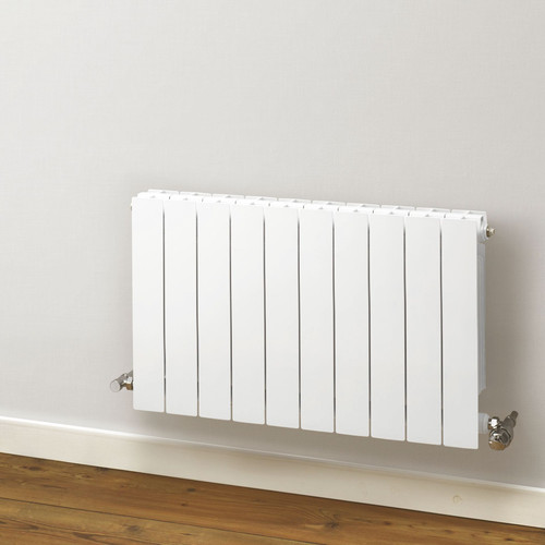 NFA-TD-557-W - Infinity Aluminium Designer White Horizontal Radiator H557mm X W1780mm