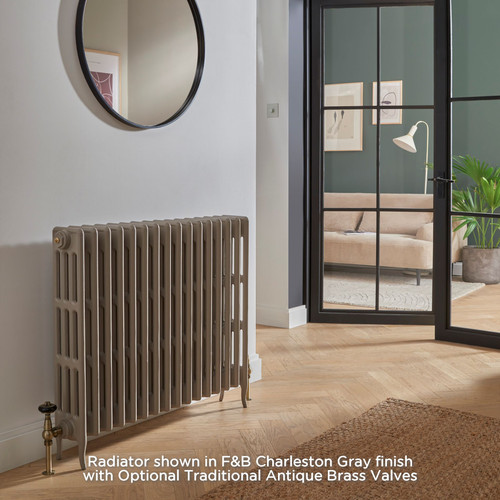 PA-VIC4-813-LS00 - Paladin Victoriana 4 Column Cast Iron Radiator H813mm x W695mm