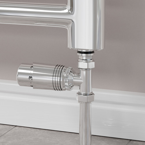 M-TRV-051-ST-C-CU00 - Duran Modern TRV Straight Chrome Thermostatic Radiator Valves