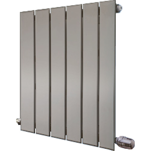 EU-EMAV-600-S - Eucotherm Mars Vertical Flat Panel Silver Radiator H600mm X W595mm