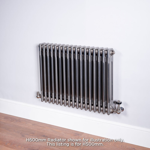 NF3-500-R - Next Day Infinity Raw 3 Column Radiator 17 Sections H500mm X W806mm