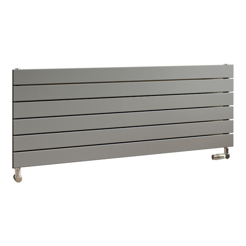 EU-EMAH-445-1200-S - Eucotherm Mars Horizontal Flat Panel Silver Radiator H445mm X W1200mm