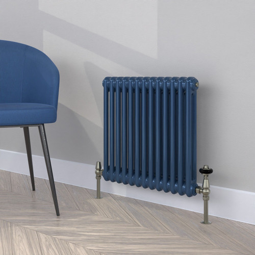 CT2-C-500-VIOLET-BLUE-LS00 - Classic Blue 2 Column Radiator H500mm x W1404mm