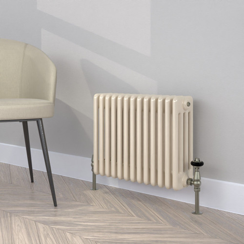CT4-C-400-OYSTER-WHITE-LS00 - Classic Cream 4 Column Radiator H400mm x W1404mm