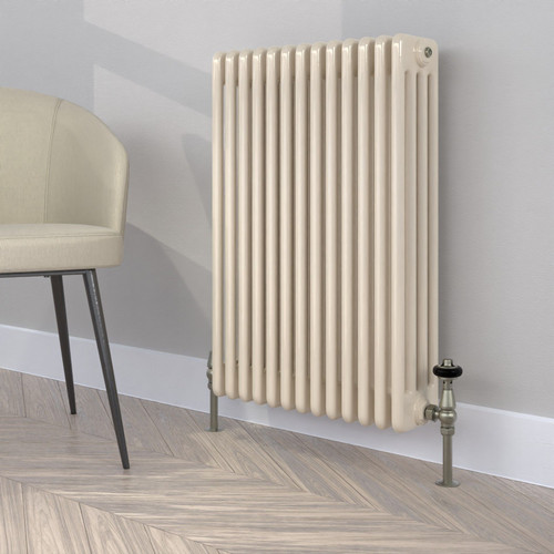 CT4-C-750-OYSTER-WHITE-LS00 - Classic Cream 4 Column Radiator H750mm x W990mm