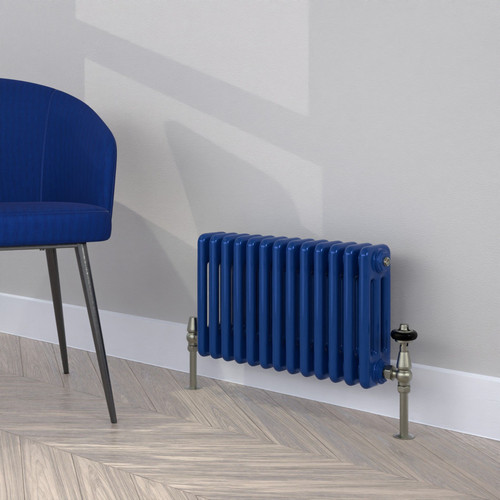 CT3-C-300-ULTRAMARINE-BLUE-LS00 - Classic Navy 3 Column Radiator H300mm x W1404mm