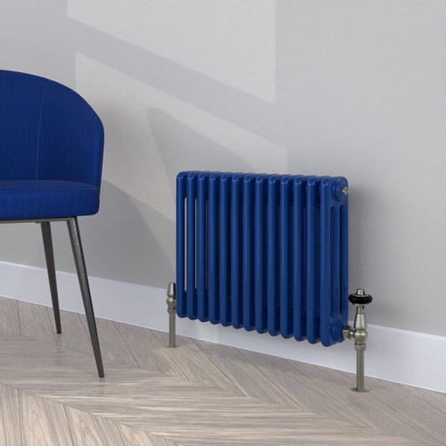 CT3-C-400-ULTRAMARINE-BLUE-LS00 - Classic Navy 3 Column Radiator H400mm x W990mm
