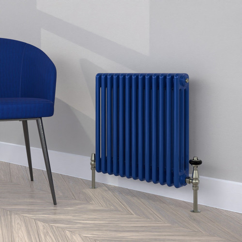 CT3-C-500-ULTRAMARINE-BLUE-LS00 - Classic Navy 3 Column Radiator H500mm x W622mm