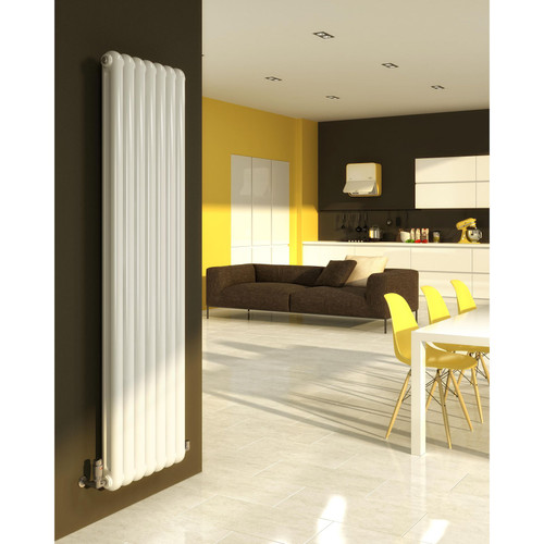 DQ-CASSIUS-V-W-LS00 - DQ Cassius Vertical Column Radiator H1800mm x W370mm White