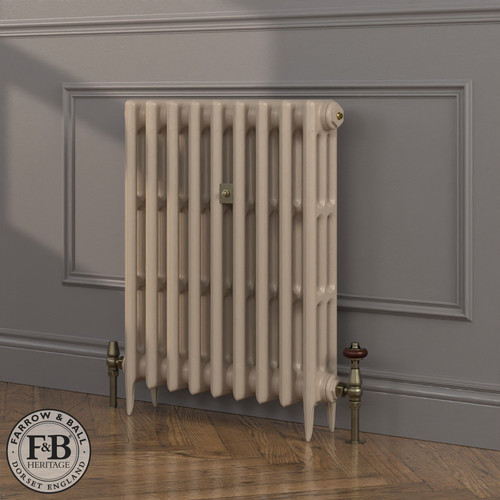 CI-SH745-NEU-FB-LS04 - Shelbourne Neutral 3 Column Victorian Cast Iron Radiator H745mm x W1569mm