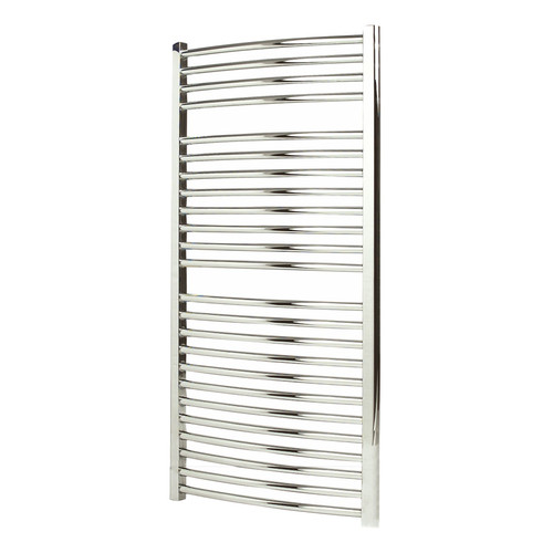 AP-ACC5W1200 - Apollo Napoli Curved Chrome Towel Radiator H1200mm X W500mm