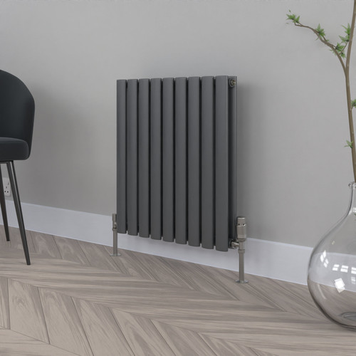 FM-600D-ANTHRACITE - Fairmont Anthracite Double Horizontal Designer Radiator H600 x W1140