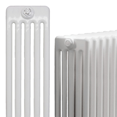 DQ-MD5-ALT00 - DQ Modus White 5 Column Horizontal Radiator H400mm x W1082mm