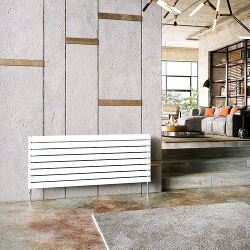DQ-TOR-H-S-W-LS00 - DQ Tornado Horizontal Single Radiator H1206mm X W1771mm White