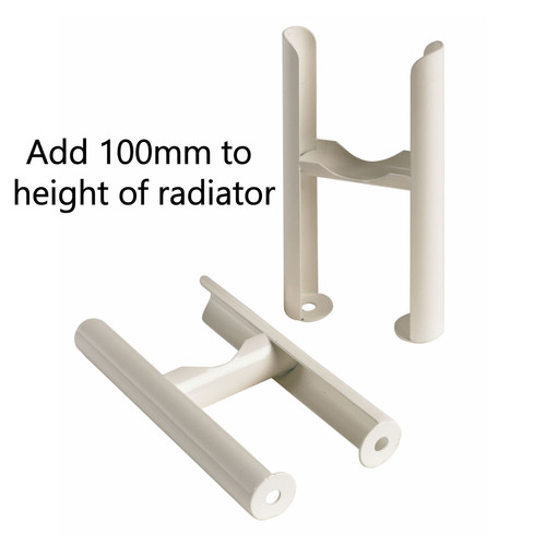 MS-MSW-SLF - MHS Multisec 4 Column Slip-On Feet 21+ Sections (Even) White (4 Feet)
