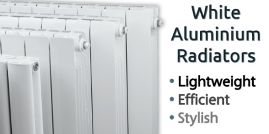 White Aluminium Radiators