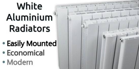 White Aluminium Radiators