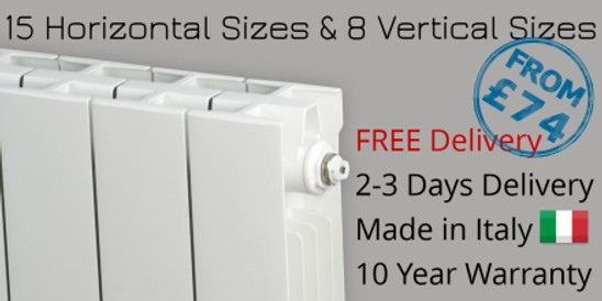 Trade Essentials White Aluminium Radiators