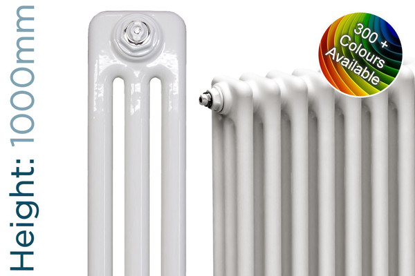 DQ-MD3-1000-TH - DQ Modus Colour Choice 3 Column Vertical Radiator H1000mm x W162mm