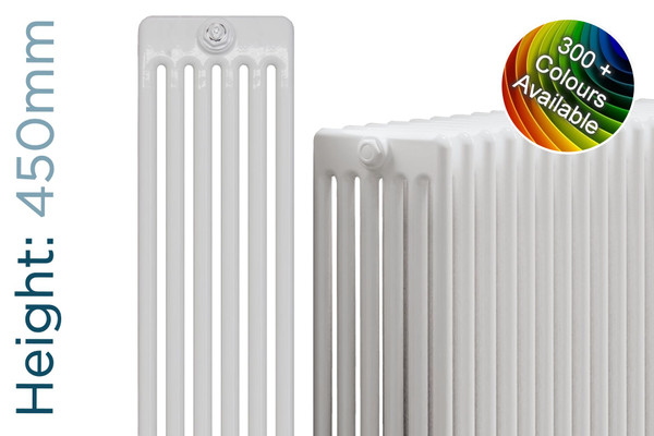 DQ-MD6-450-TH - DQ Modus Colour Choice 6 Column Horizontal Radiator H450mm x W162mm