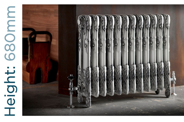 AR-PRH680-1-TH - Arroll Chelsea 1 Column Cast Iron Radiator H680mm x W294mm
