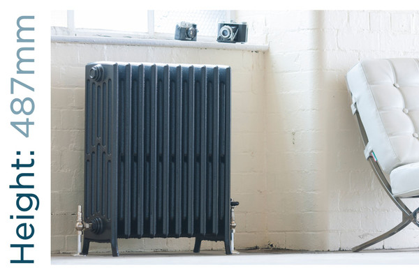 AR-RE485-6-TH - Arroll Edwardian 6 Column Cast Iron Radiator H487mm x W454mm