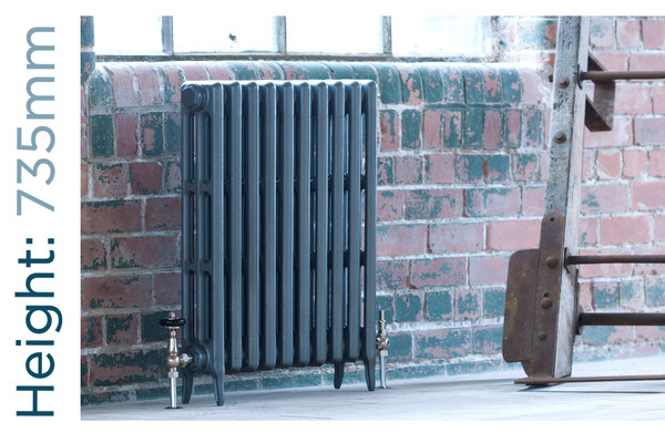 AR-RD745-3-TH - Arroll Neo Classic 3 Column Cast Iron Radiator H735mm x W814mm