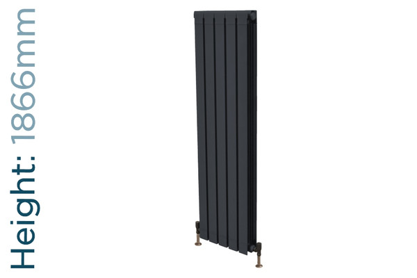 Trade Essentials Aluminium Double Panel Volcanic Radiator H1866mm X W260mm