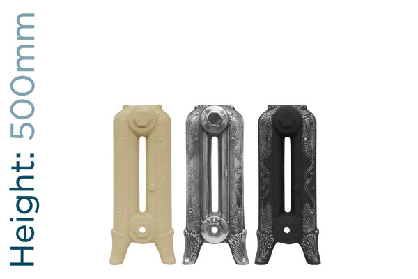 CA-RB500-TH - Carron Ribbon 2 Column Cast Iron Radiator H500mm x W2580mm