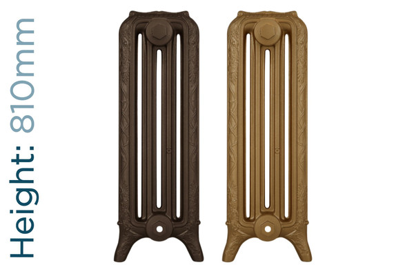 CA-RB810-TH - Carron Ribbon 4 Column Cast Iron Radiator H810mm x W1454mm