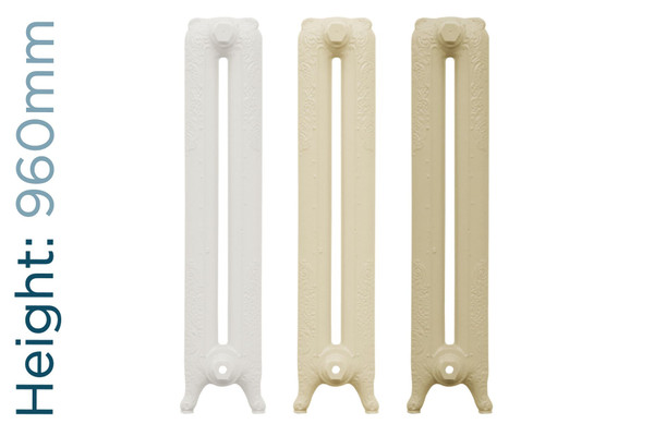 CA-R2960-TH - Carron Rococo 2 Column Cast Iron Radiator H960mm x W1275mm