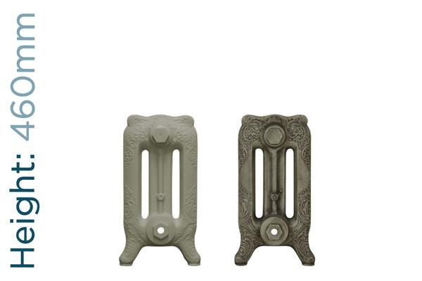CA-R3460-TH - Carron Rococo 3 Column Cast Iron Radiator H460mm x W484mm