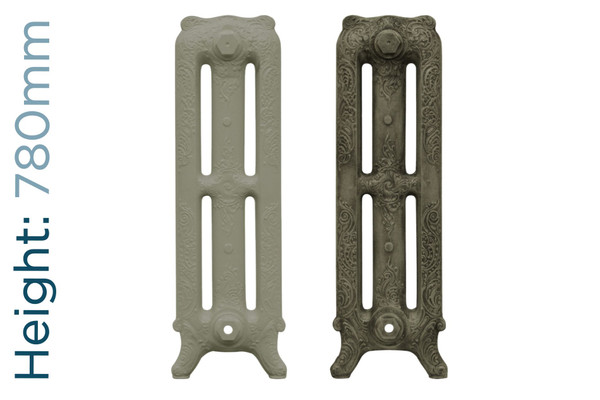 CA-R3780-TH - Carron Rococo 3 Column Cast Iron Radiator H780mm x W2542mm