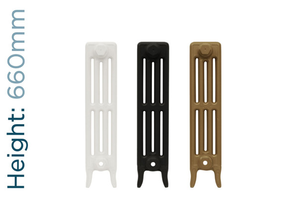 CA-V4660-TH - Carron Victorian 4 Column Cast Iron Radiator H660mm x W1803mm