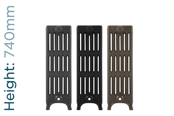 CA-V6740-TH - Carron Victorian 6 Column Cast Iron Radiator H740mm x W214mm